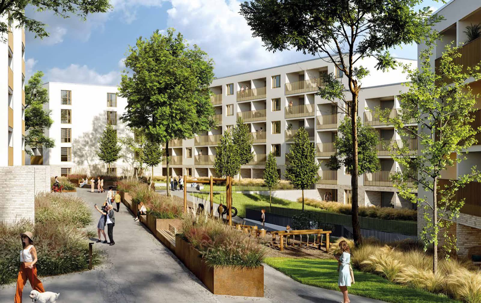 hyggl Quartier an der Lily-Braun-Straße in Kassel